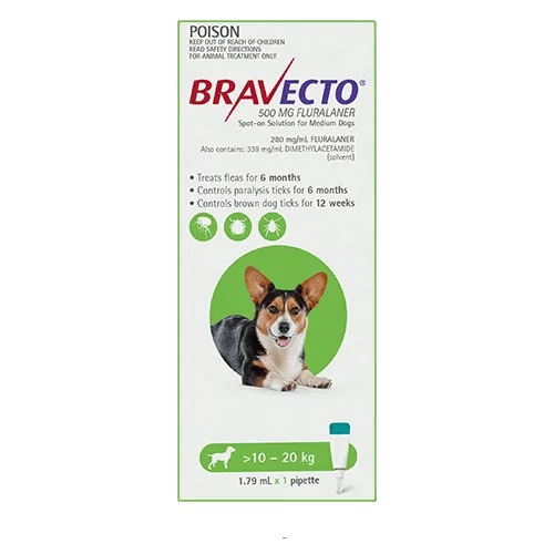 Bravecto Spot-On Dogs Green